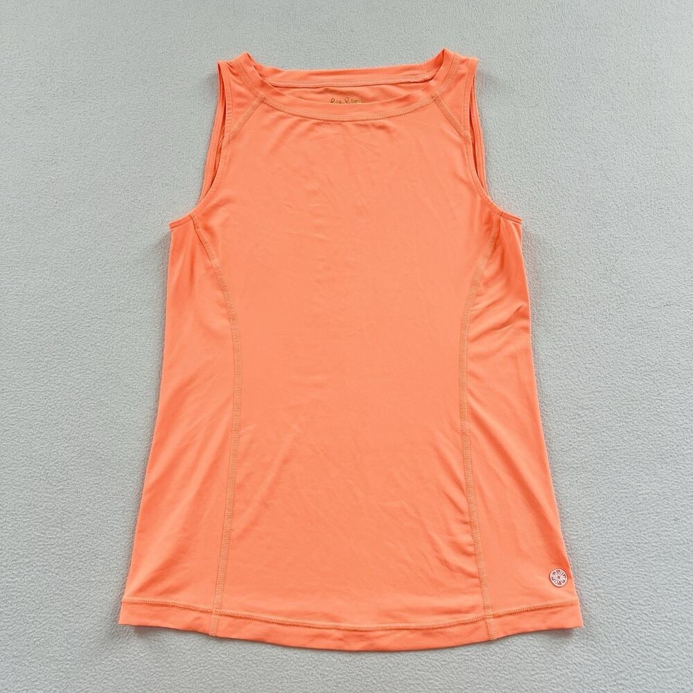 Lilly Pulitzer Cantaloupe Orange Renay Luxletic Tank Top UPF 50+ 008194 XXS